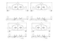Bremžu uzliku kompl., Disku bremzes