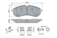 Bremžu uzliku kompl., Disku bremzes