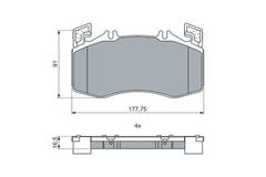 Bremžu uzliku kompl., Disku bremzes
