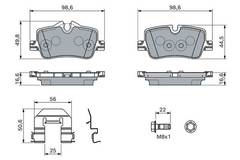 Bremžu uzliku kompl., Disku bremzes