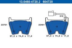 Bremžu uzliku kompl., Disku bremzes