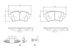Bremžu uzliku kompl., Disku bremzes