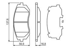 Bremžu uzliku kompl., Disku bremzes