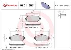 Bremžu uzliku kompl., Disku bremzes