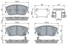Bremžu uzliku kompl., Disku bremzes