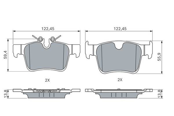 Bremžu uzliku kompl., Disku bremzes