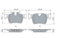 Bremžu uzliku kompl., Disku bremzes