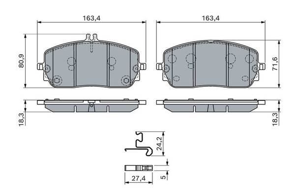 Bremžu uzliku kompl., Disku bremzes