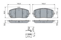 Bremžu uzliku kompl., Disku bremzes