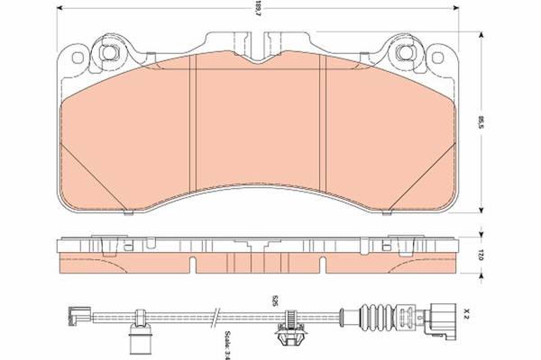 Bremžu kluči GDB3506