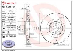 Bremžu disks 09.C426.11