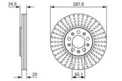 Bremžu disks Bosch 0986479914