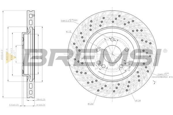 Bremžu disks CD7582V