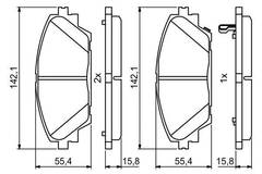 Bremžu kluči Bosch 0986494804