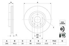 Bremžu disks Bosch 0986479H23