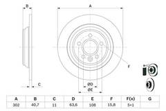 Bremžu disks Bosch 0986479397