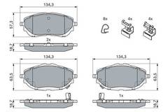 Bremžu kluči Bosch 0986494676