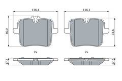 Bremžu kluči Bosch 0986424923