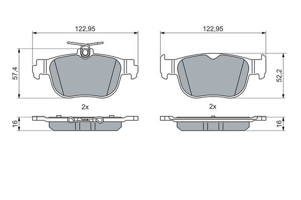 Bremžu kluči Bosch 0986460083