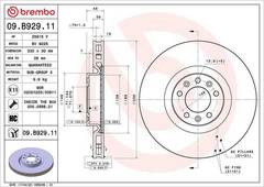 Bremžu disks 09.B929.11