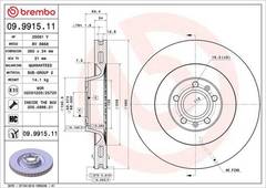 Bremžu disks 09.9915.11