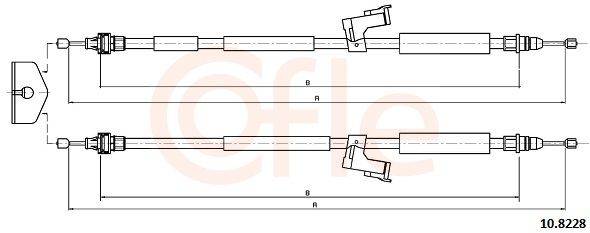 Bremžu trose 10.8228