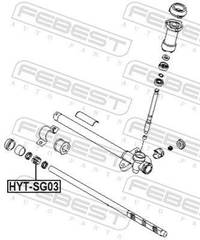 Bukse, Stūres mehānisma reduktora vārpsta