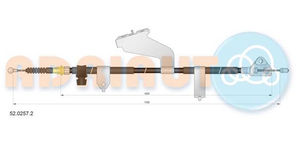 Bremžu trose 52.0257.2