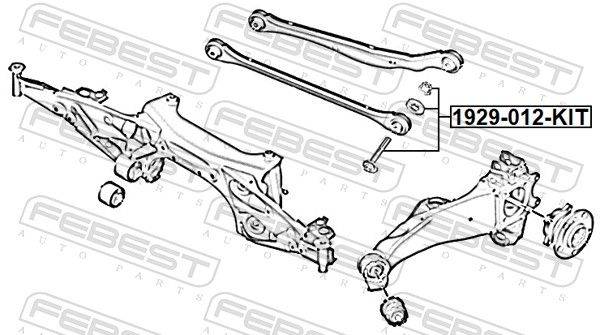Priekšējo riteņu sāngāzuma regulēšanas skrūvju komplekts