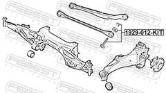 Priekšējo riteņu sāngāzuma regulēšanas skrūvju komplekts