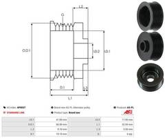 Piedziņas skriemelis AP0037