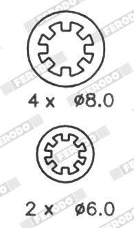 Bremžu loku komplekts