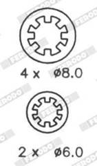 Bremžu loku komplekts