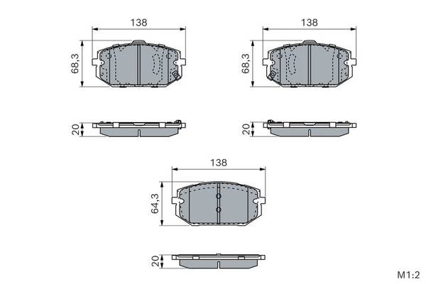 Bremžu uzliku kompl., Disku bremzes