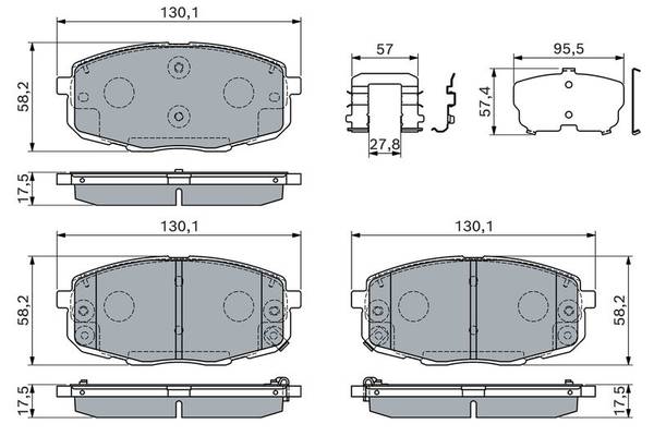 Bremžu uzliku kompl., Disku bremzes