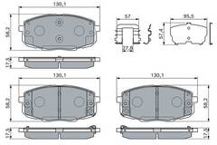 Bremžu uzliku kompl., Disku bremzes