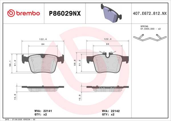 Bremžu uzliku kompl., Disku bremzes