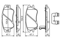 Bremžu uzliku kompl., Disku bremzes
