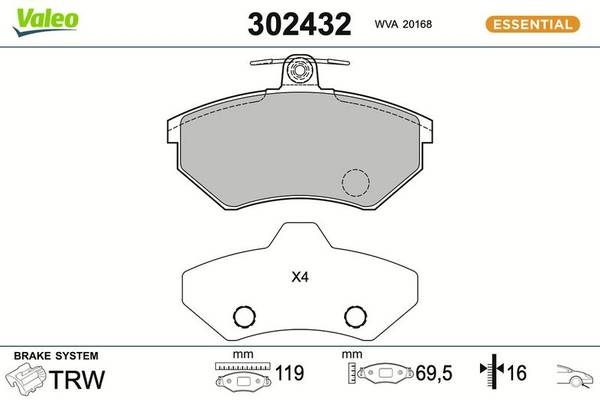 Bremžu uzliku kompl., Disku bremzes