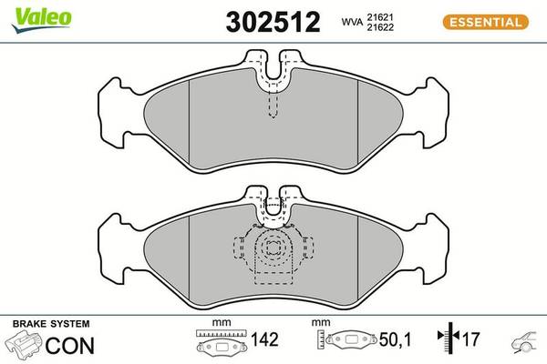 Bremžu uzliku kompl., Disku bremzes
