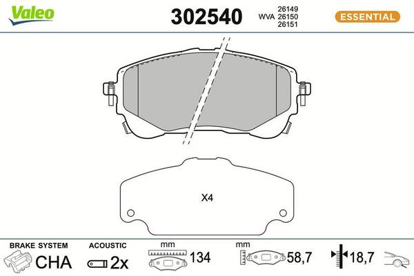 Bremžu uzliku kompl., Disku bremzes