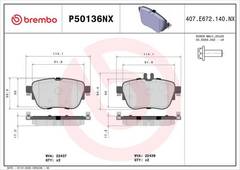 Bremžu uzliku kompl., Disku bremzes