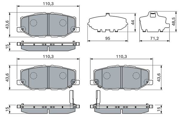 Bremžu uzliku kompl., Disku bremzes