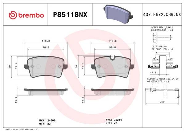 Bremžu uzliku kompl., Disku bremzes