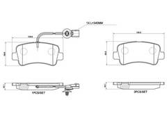 Bremžu uzliku kompl., Disku bremzes