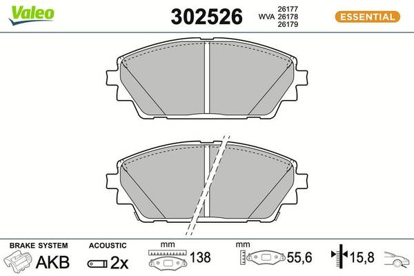 Bremžu uzliku kompl., Disku bremzes