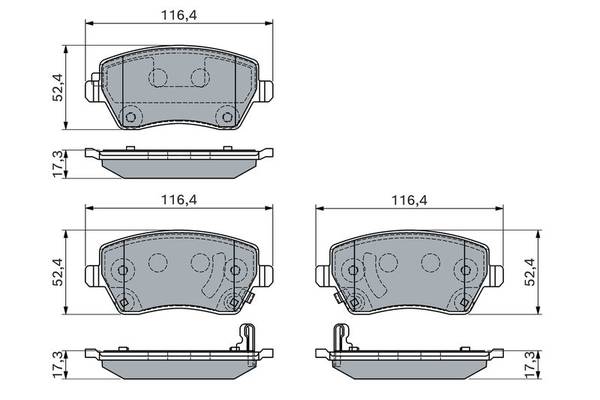 Bremžu uzliku kompl., Disku bremzes
