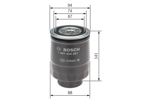 Degvielas filtrs Bosch 1457434281