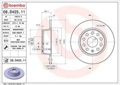 Bremžu diski 08.D425.11
