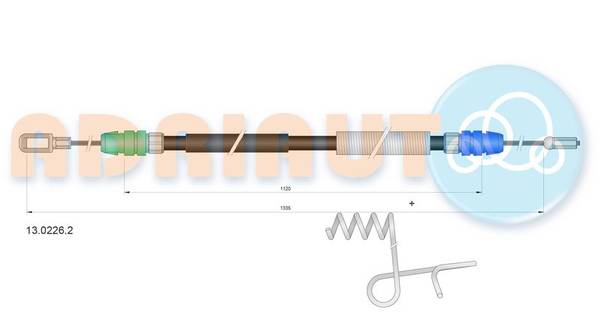 Bremžu trose 13.0226.2
